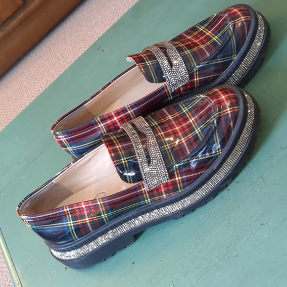 Jessica Simpson Everlyn Plaid Penny Loafer - Picture 6 of 13